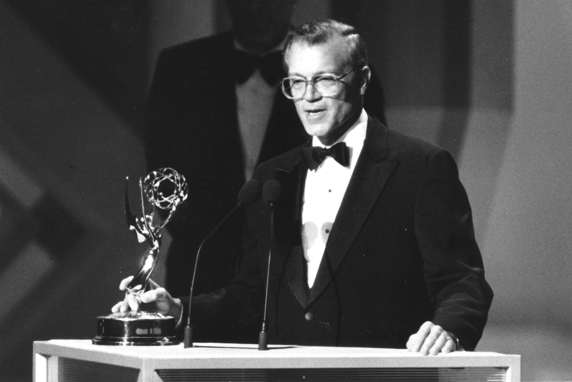 Don Hall with Governer's Award, 1982